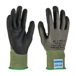 KLASS TEK 8000 Nitrile Foam Coated Level C Cut-Resistant Work Gloves
